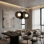 Umbra lampa wisząca 4xG9 czarna 1726/4