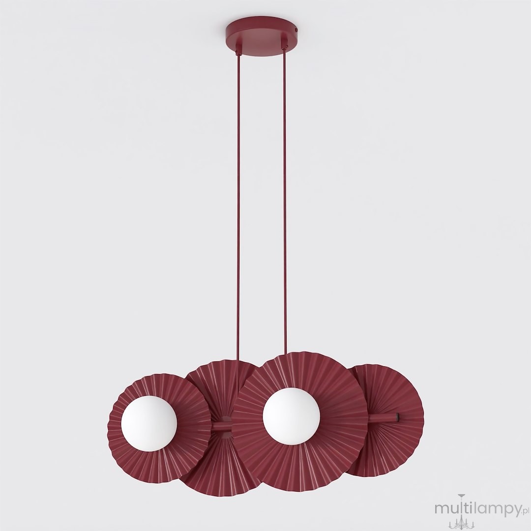 Umbra lampa wisząca 4xG9 burgund 1729/4