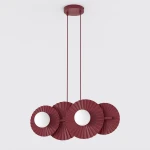 Umbra lampa wisząca 4xG9 burgund 1729/4