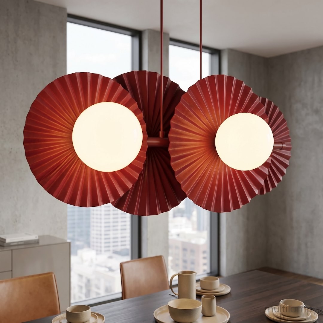 Umbra lampa wisząca 4xG9 burgund 1729/4
