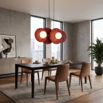 Umbra lampa wisząca 4xG9 burgund 1729/4