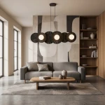 Umbra lampa wisząca 6xG9 czarna 1726/6