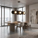 Umbra lampa wisząca 6xG9 czarna 1726/6