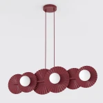 Umbra lampa wisząca 6xG9 burgund 1729/6