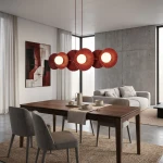 Umbra lampa wisząca 6xG9 burgund 1729/6
