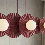 Umbra lampa wisząca 6xG9 burgund 1729/6