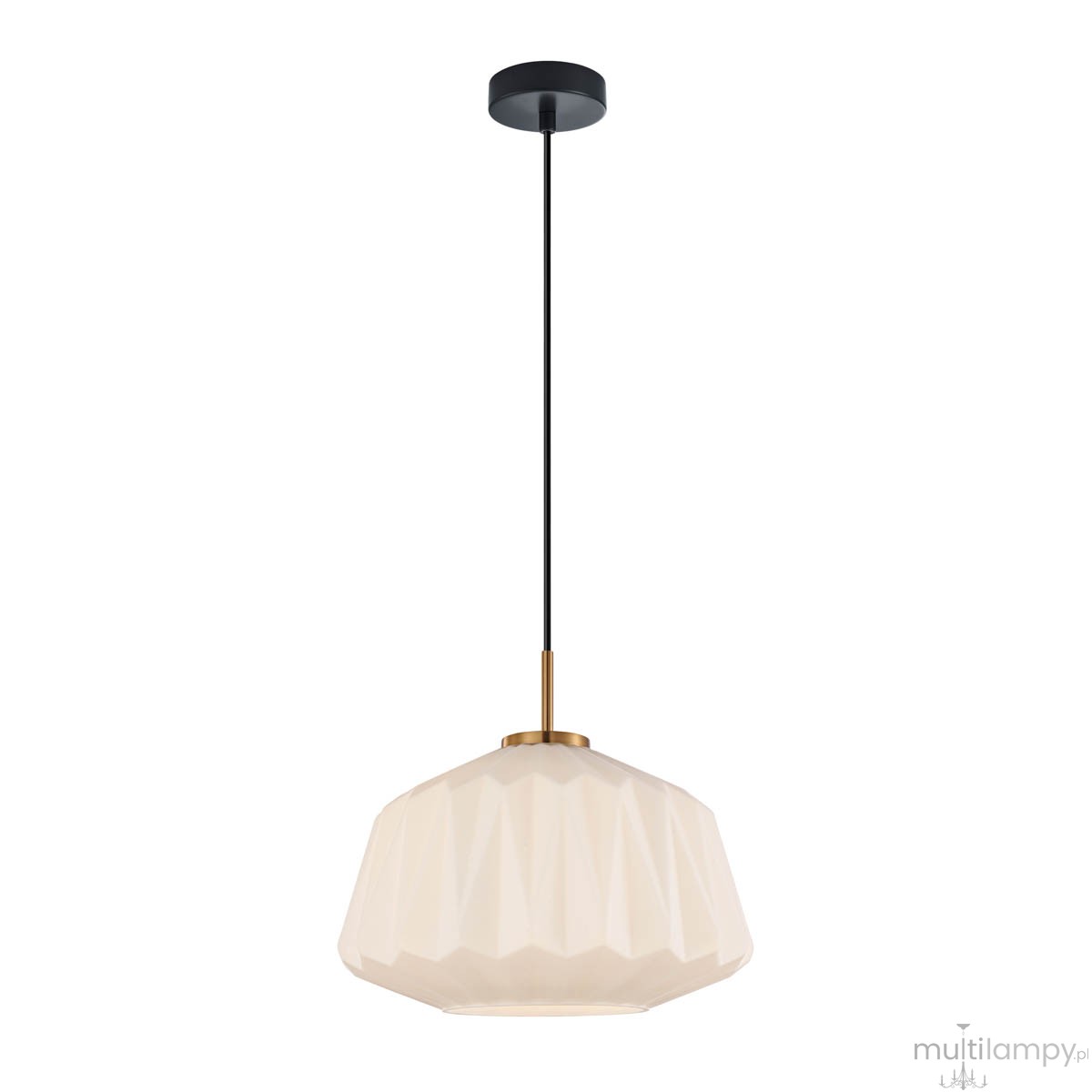 Antita lampa wisząca 1xE27 czarna/biały PND-3644-1-BRO-W