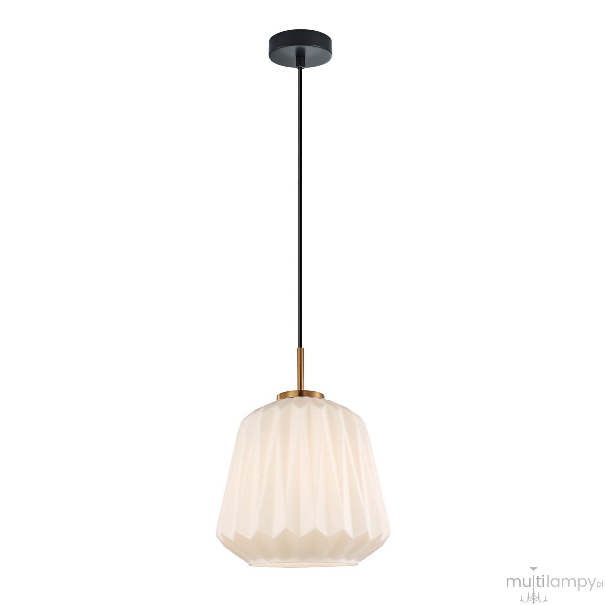 Antita lampa wisząca 1xE27 czarna/biały PND-3645-1-BRO-W