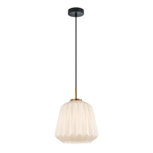 Antita lampa wisząca 1xE27 czarna/biały PND-3645-1-BRO-W