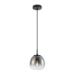Antita lampa wisząca 1xE27 czarna/dymiony PND-3650-1S-BK-CSG