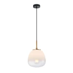 Antita lampa wisząca 1xE27 czarna/biały PND-3650-1S-BRO-CW