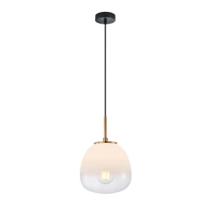 Antita lampa wisząca 1xE27 czarna/biały PND-3650-1S-BRO-CW