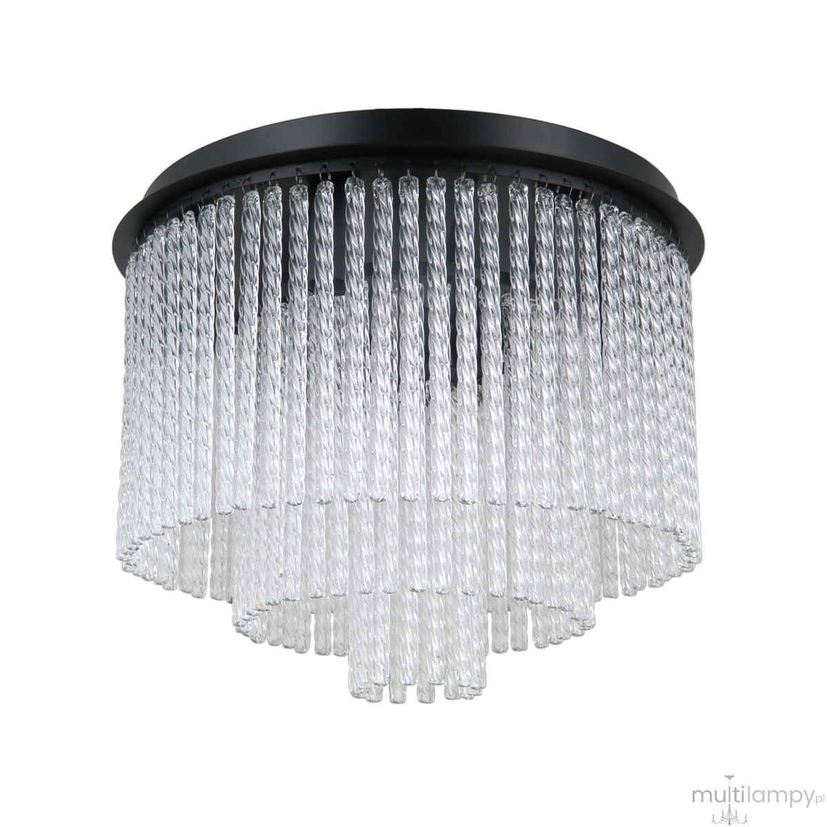 Naute lampa sufitowa 7xE14 czarna PLF-40931-7A-BK
