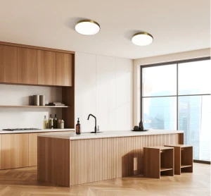 Ateia plafon LED 21W 3000K IP44 złoty PLF-53472-GD