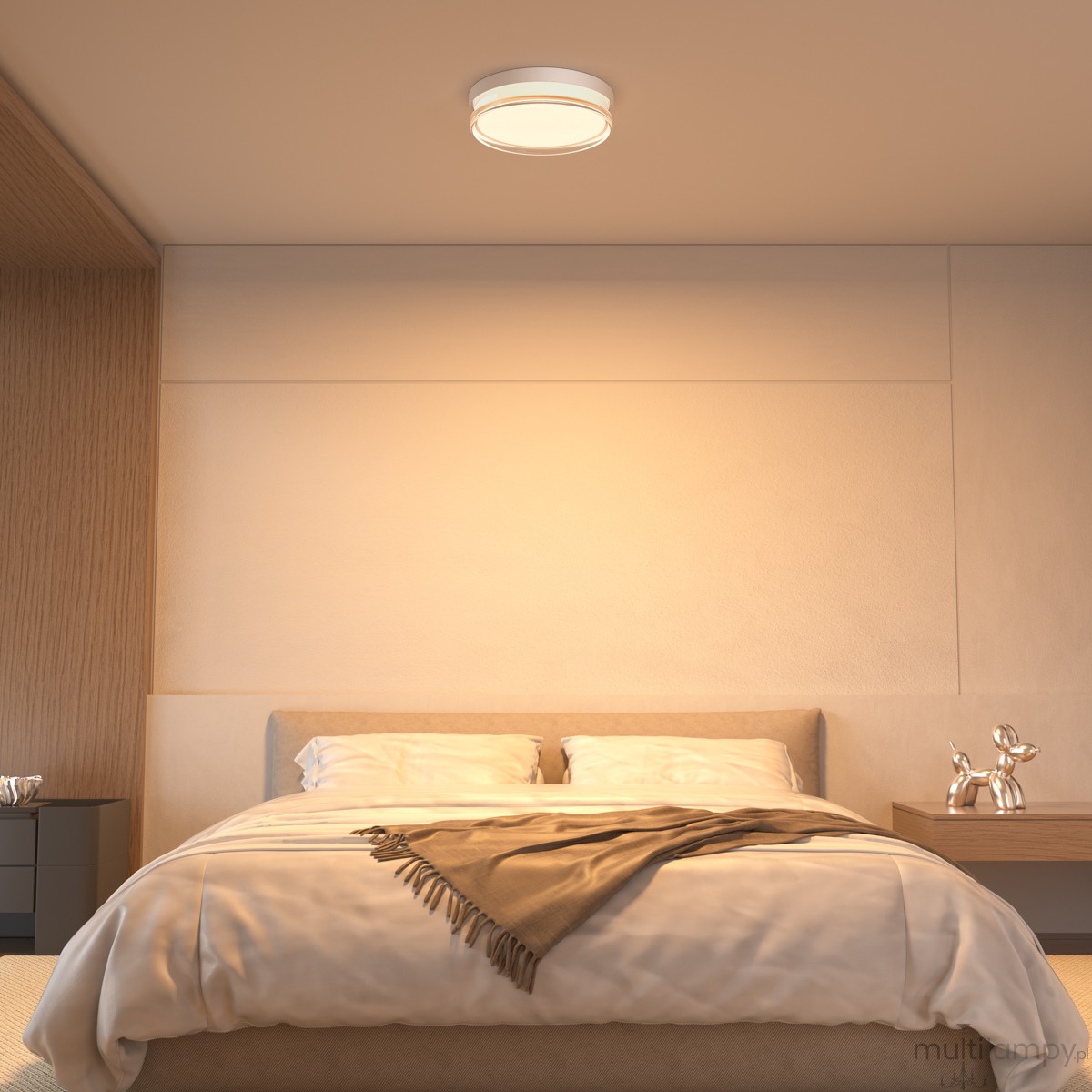 Rilta D30 plafon LED 24W CCT IP65 biały PLF-73527-M-WH