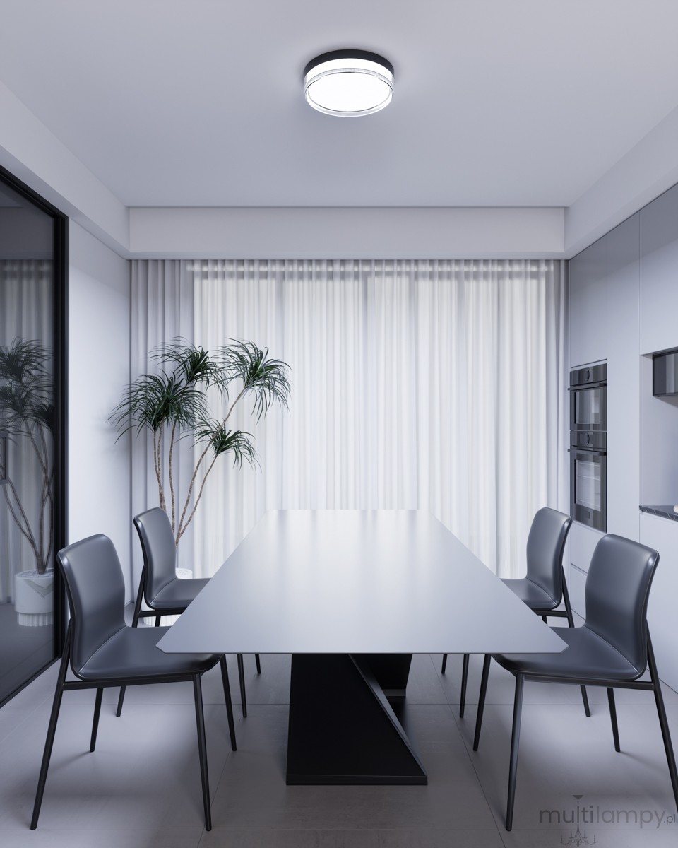Rilta D23 plafon LED 18W CCT IP65 czarny PLF-73527-S-BK