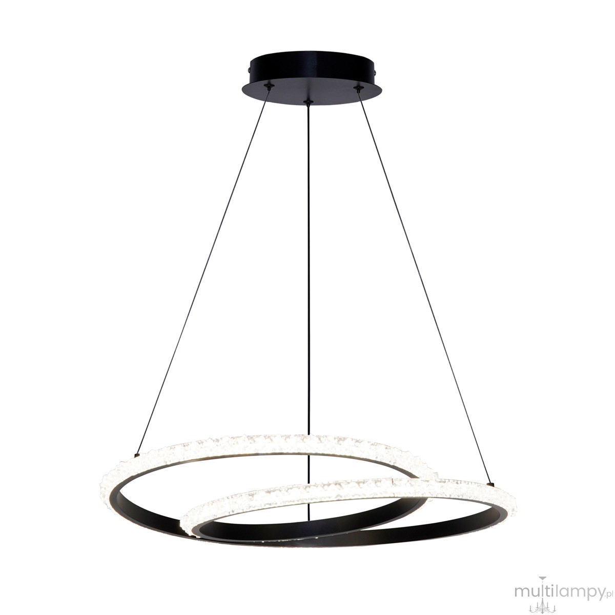 Zalto lampa wisząca LED 32W CCT czarna PND-12436-BK