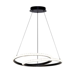 Zalto lampa wisząca LED 32W CCT czarna PND-12436-BK