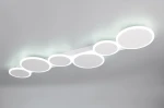 Ovela lampa sufitowa z pilotem 6xLED 34W CCT biały 636910631