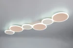 Ovela lampa sufitowa z pilotem 6xLED 34W CCT kawowy 636910665