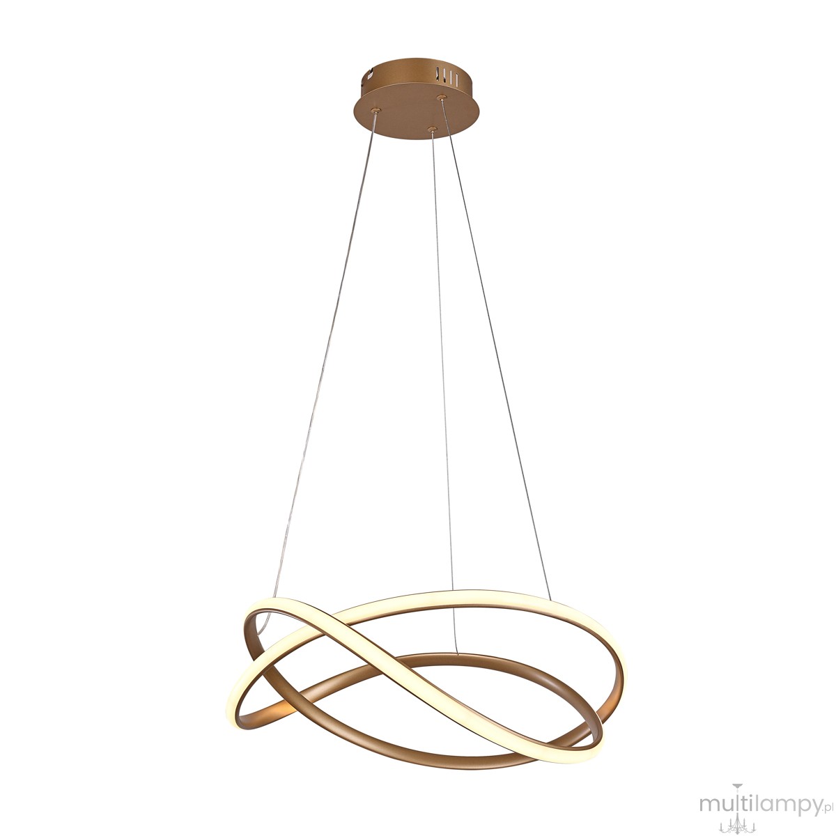 Rumio lampa wisząca LED 40W CCT złota PND-23917-GD