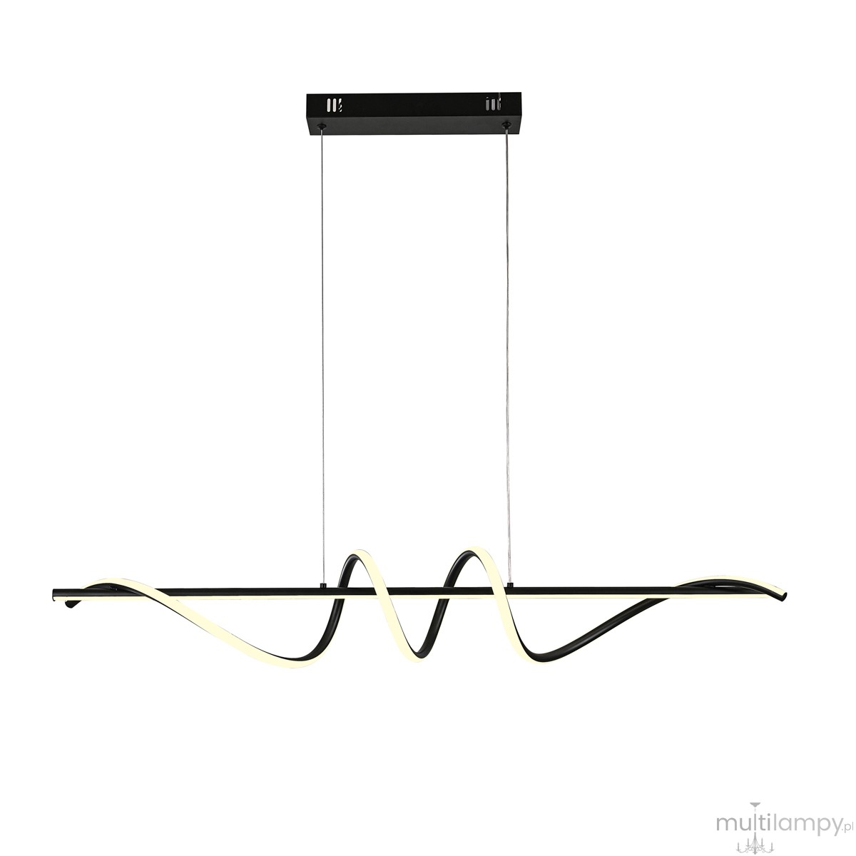 Bastelo lampa wisząca LED 40W CCT czarna PND-24154-BK
