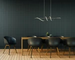 Bastelo lampa wisząca LED 40W CCT czarna PND-24154-BK