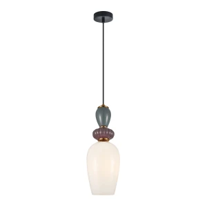 Martelo lampa wisząca 1xE27 czarna/biały PND-36545-1A-GD-WH