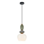 Martelo lampa wisząca 1xE27 czarna/biały PND-36545-1B-GD-WH