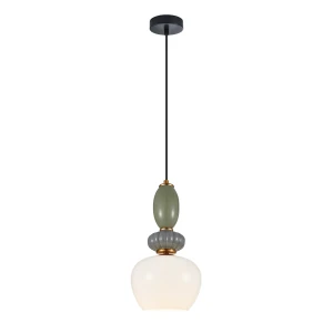Martelo lampa wisząca 1xE27 czarna/biały PND-36545-1B-GD-WH