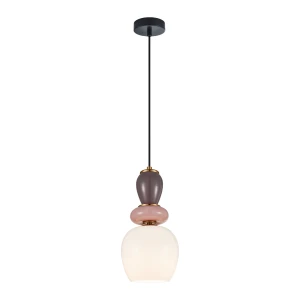 Martelo lampa wisząca 1xE27 czarna/biały PND-36545-1C-GD-WH