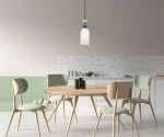 Bonato lampa wisząca 1xE27 czarna/biały PND-36573-1A-BK-WH