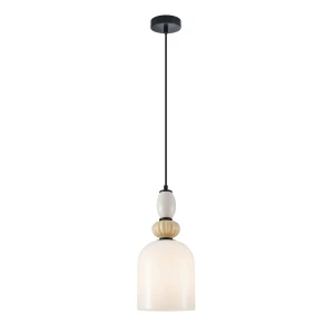 Bonato lampa wisząca 1xE27 czarna/biały PND-36573-1B-BK-WH