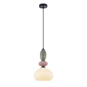 Altra lampa wisząca 1xE27 czarna/biały PND-36787-1A-BK-WH