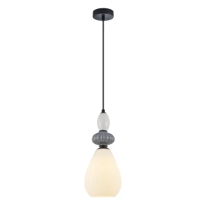 Altra lampa wisząca 1xE27 czarna/biały PND-36787-1B-BK-WH