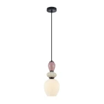 Altra lampa wisząca 1xE27 czarna/biały PND-36787-1C-BK-WH