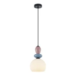 Domali lampa wisząca 1xE27 czarna/biały PND-36816-1A-BK-WH