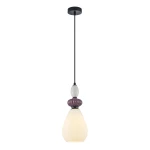Domali lampa wisząca 1xE27 czarna/biały PND-36816-1C-BK-WH