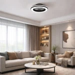 Blast lampa sufitowa z wentylatorem LED 24W + 15W CCT czarna ML2767