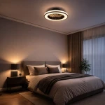 Blast lampa sufitowa z wentylatorem LED 24W + 15W CCT czarna ML2767