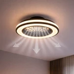 Blast lampa sufitowa z wentylatorem LED 24W + 15W CCT czarna ML2767