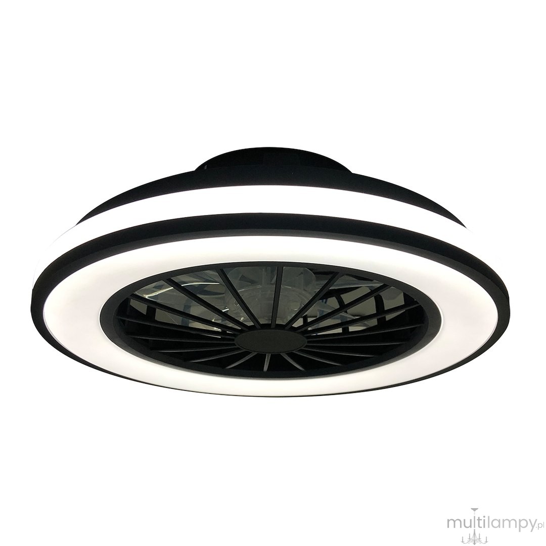 Blast lampa sufitowa z wentylatorem LED 24W + 15W CCT czarna ML2767