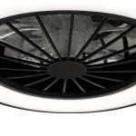 Blast lampa sufitowa z wentylatorem LED 24W + 15W CCT czarna ML2767