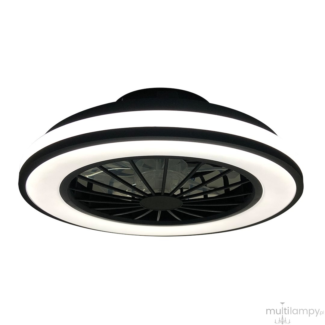 Blast lampa sufitowa z wentylatorem LED 24W + 15W CCT czarna ML2767