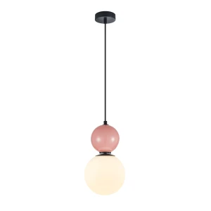 Mastal D18 lampa wisząca 1xE27 różowa PND-36603-1M-BK-PK