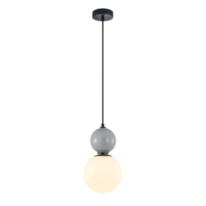 Mastal D18 lampa wisząca 1xE27 szara PND-36603-1M-BK-GR