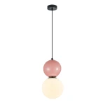 Mastal D20 lampa wisząca 1xE27 różowa PND-36603-1L-BK-PK