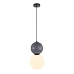 Mastal D20 lampa wisząca 1xE27 szara PND-36603-1L-BK-GR