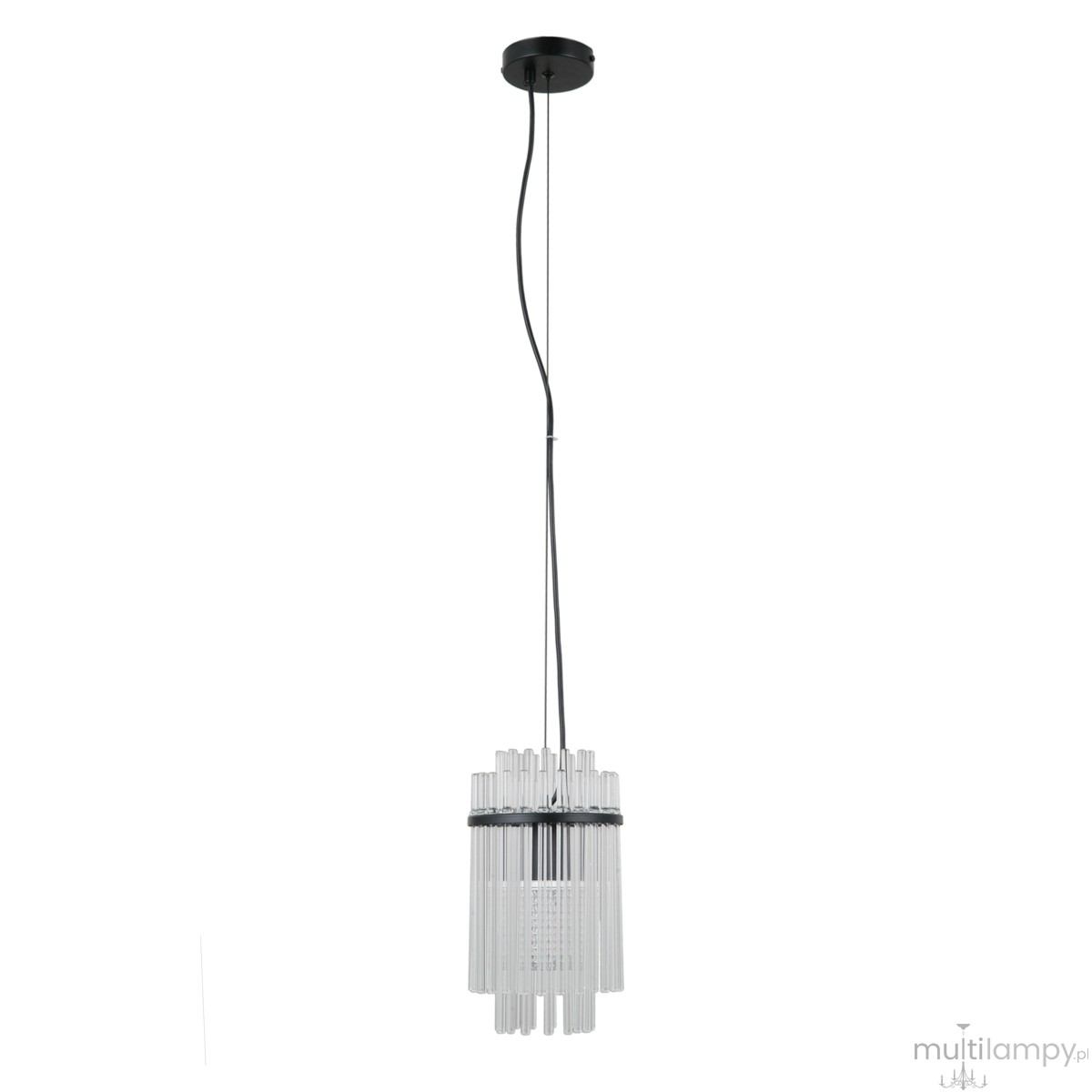 Bonte lampa wisząca 1xE27 czarna PND-40929-1A-BK