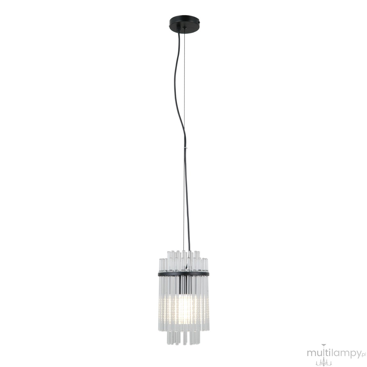 Bonte lampa wisząca 1xE27 czarna PND-40929-1A-BK